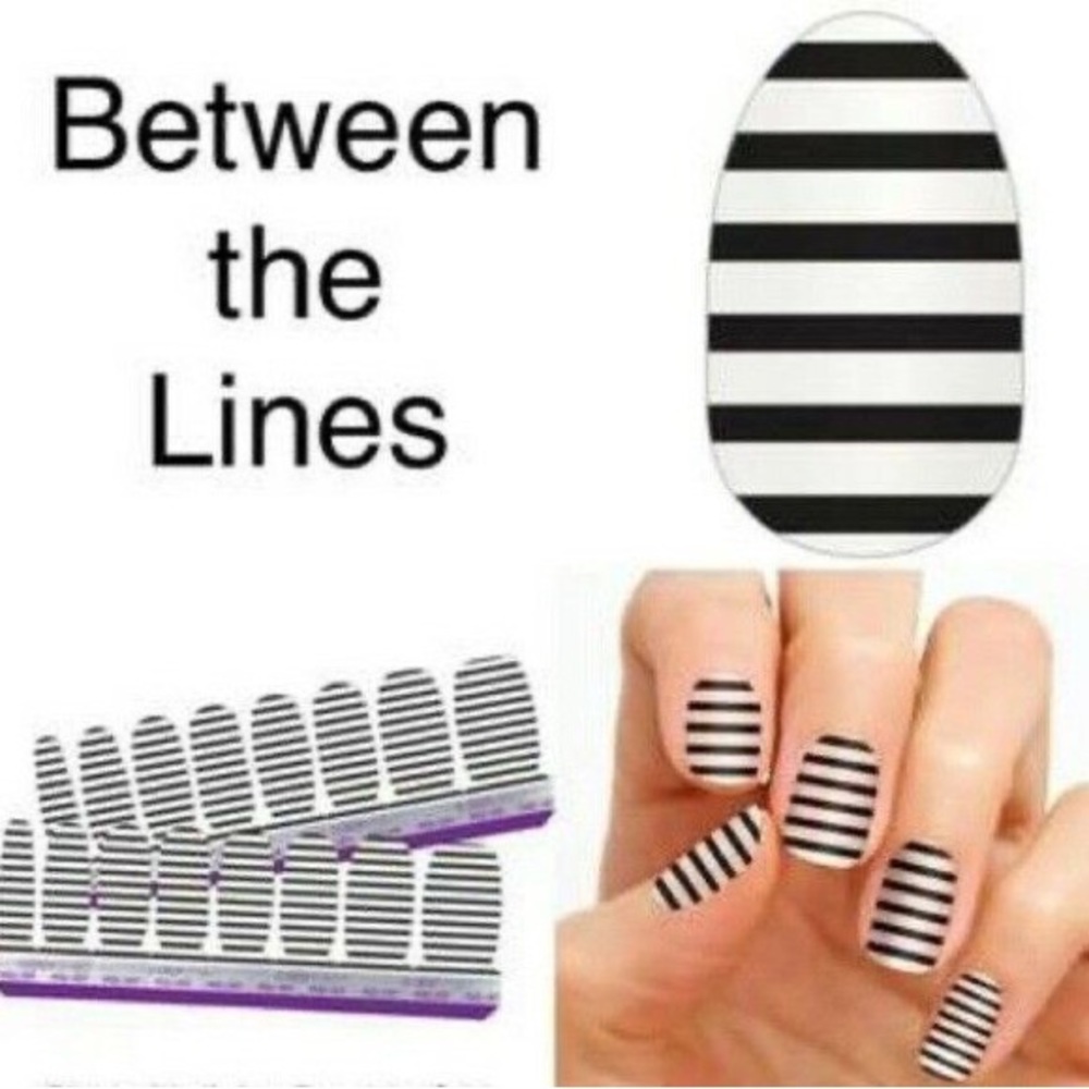 🌷 Color Street BETWEEN THE LINES Clear Overlay Stripes Nail Strips Set